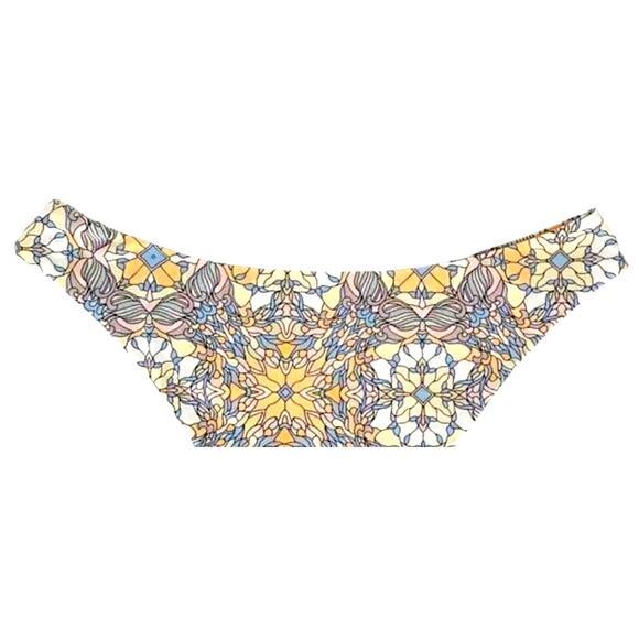 NWT J. Crew Curved Waist Cheeky Bikini Swim Bottom Kaleidoscope Print XL Blue - Picture 11 of 15
